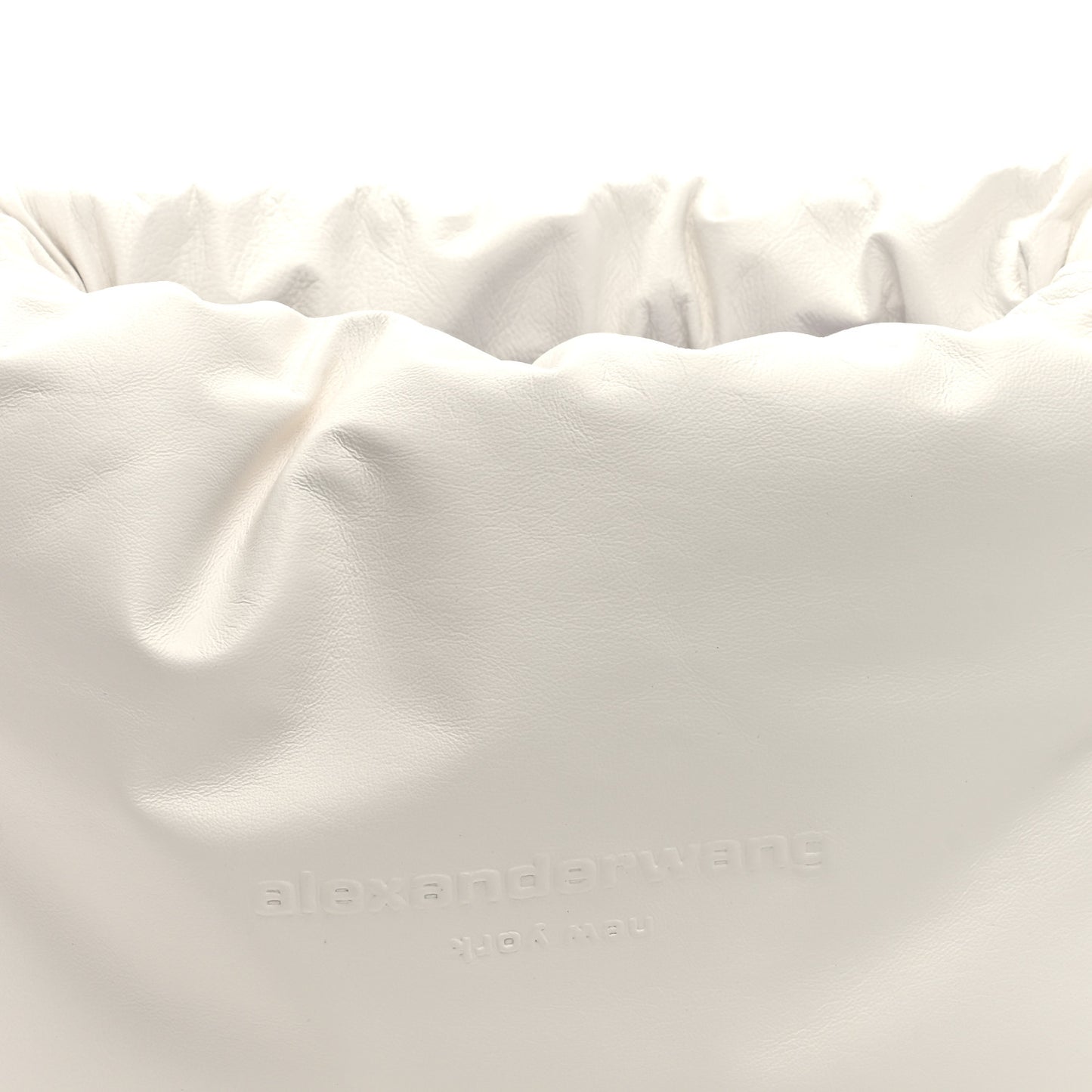 Lambskin Small Ryan Puffer Bag White