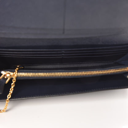 Prada Saffiano Greche Flap Continental Wallet Baltico Rosso 6 of 8