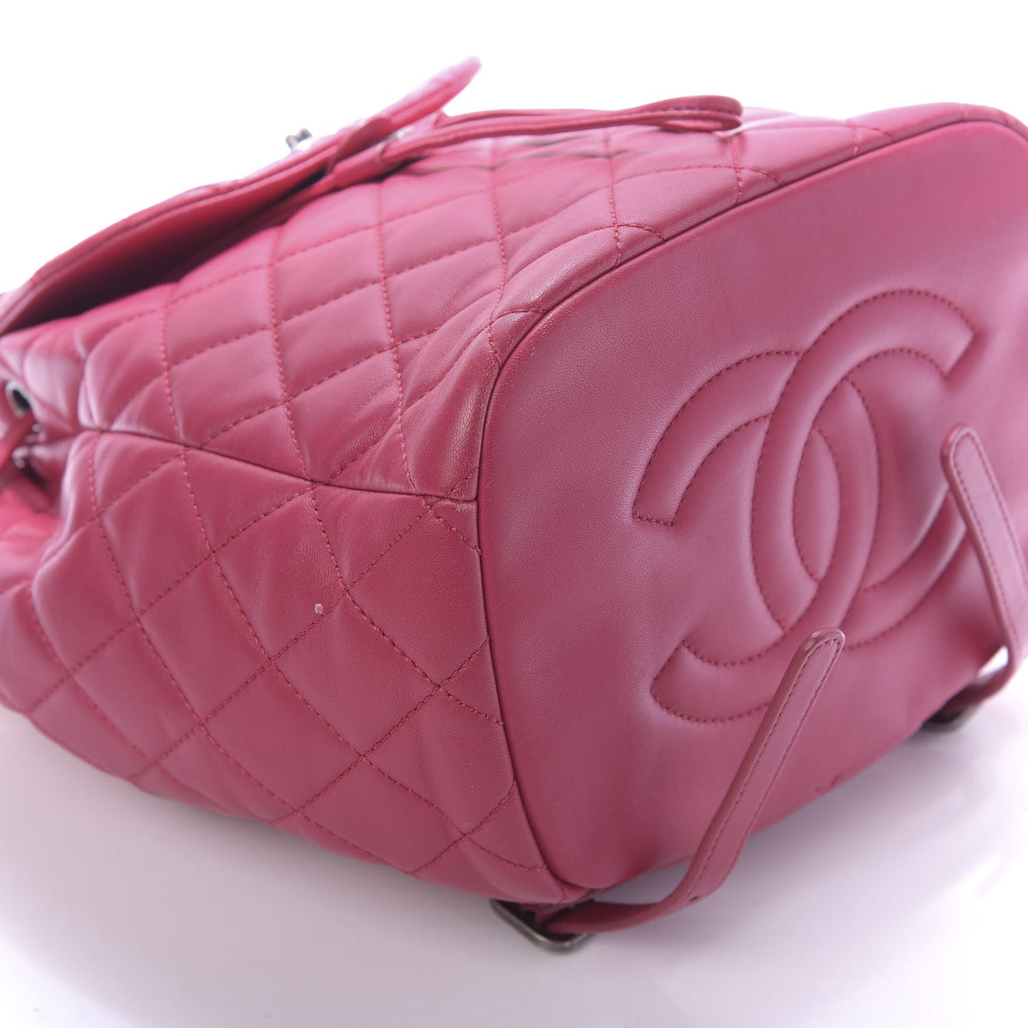 Lambskin Quilted Daily Supple Backpack Fuchsia