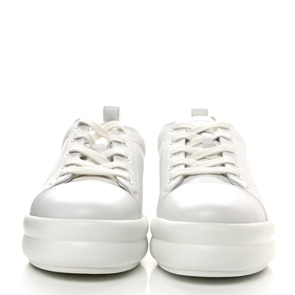 Hermes Calfskin Womens Happy Sneakers 36.5 White 2 of 8