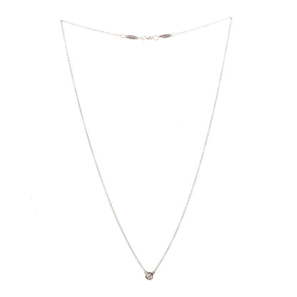 Tiffany 18K Rose Gold Diamond .07ct Elsa Peretti Diamonds by the Yard Pendant Necklace 3 of 9