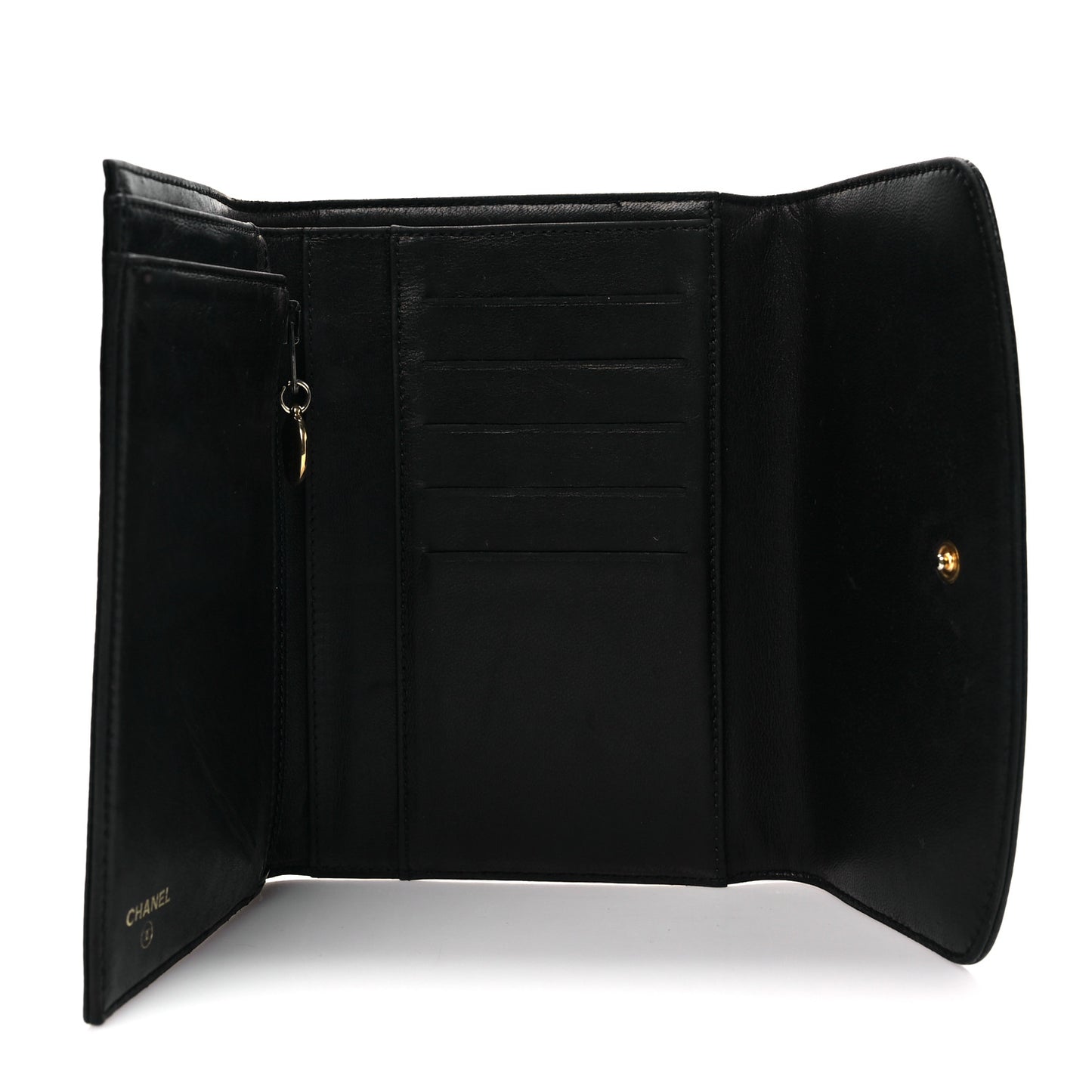 Caviar Timeless CC Flap Wallet Black