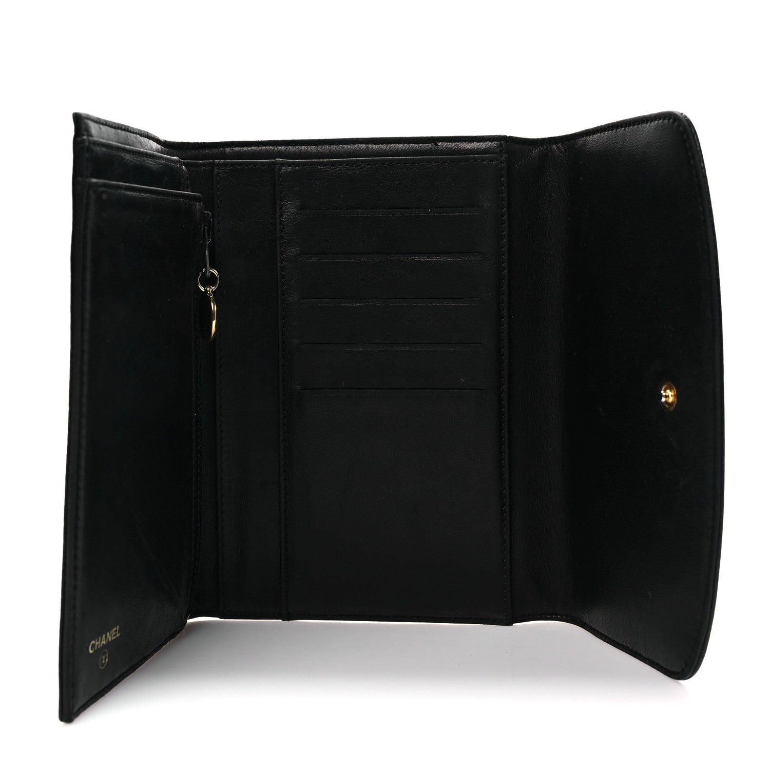 Chanel Caviar Timeless CC Flap Wallet Black 5 of 11