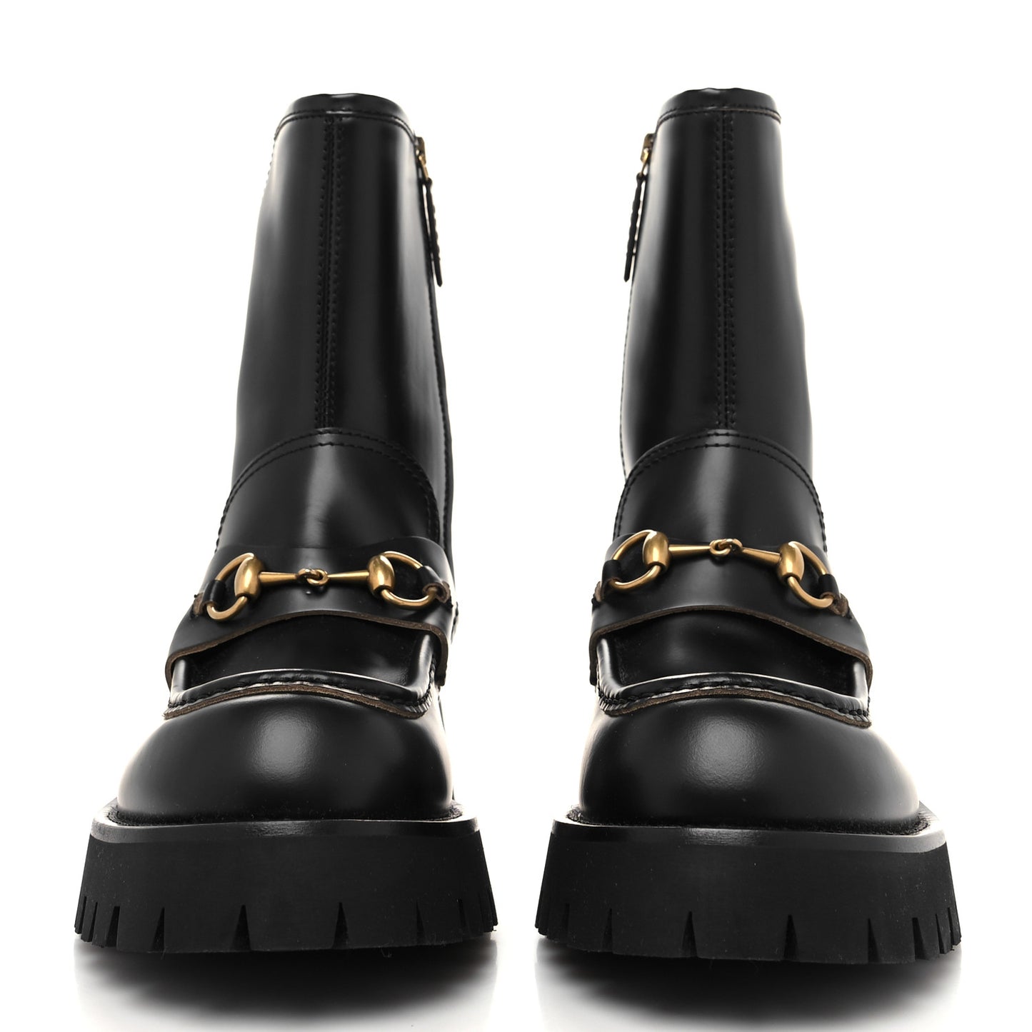 Cordovan Lux Womens Harald Horsebit 25mm Platform Boots 40 Black