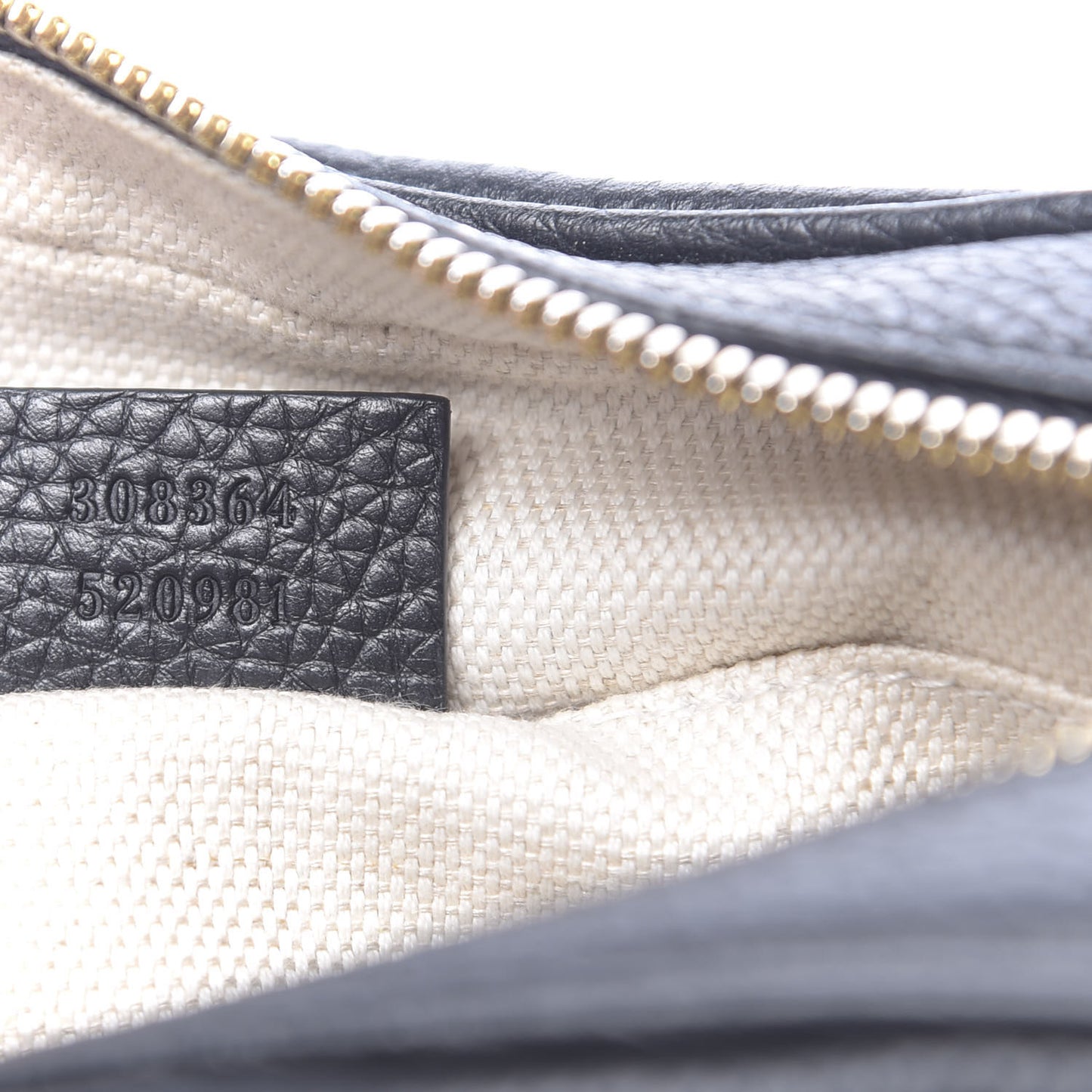 Pebbled Calfskin Small Soho Disco Bag Black