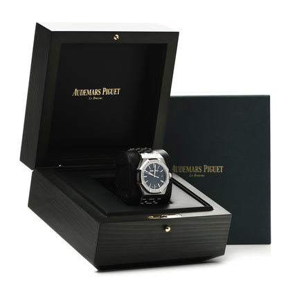 Audemars Piguet Stainless Steel Diamond 37mm Royal Oak Offshore 50th Anniversary Automatic Watch Blue 15551ST.ZZ.1356ST.02 4 of 5