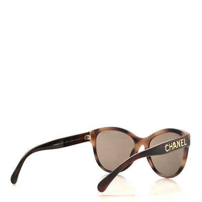 Chanel Acetate Pantos Logo Sunglasses 5458 Tortoise Brown 4 of 8
