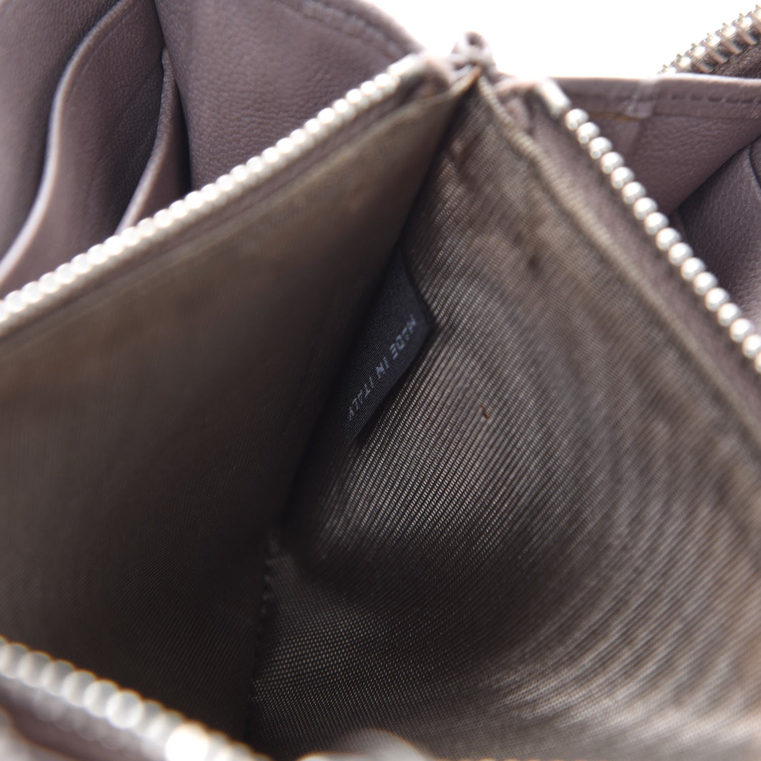 Prada Nappa Gaufre Zip Around Wallet Bambu 7 of 18