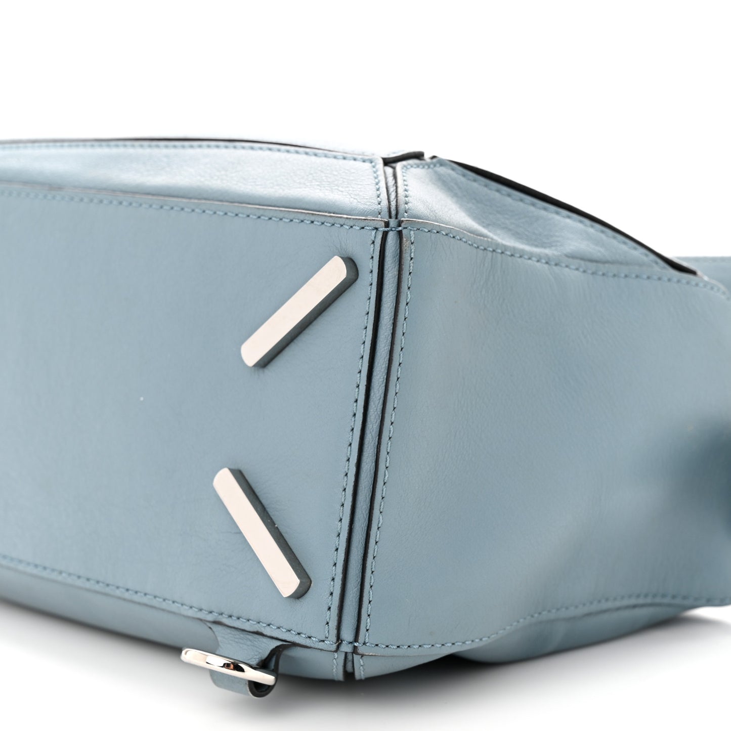 Calfskin Small Puzzle Bag Stone Blue