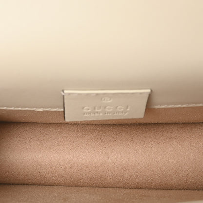 Gucci Calfskin Super Mini Sylvie Chain Shoulder Bag White 5 of 11