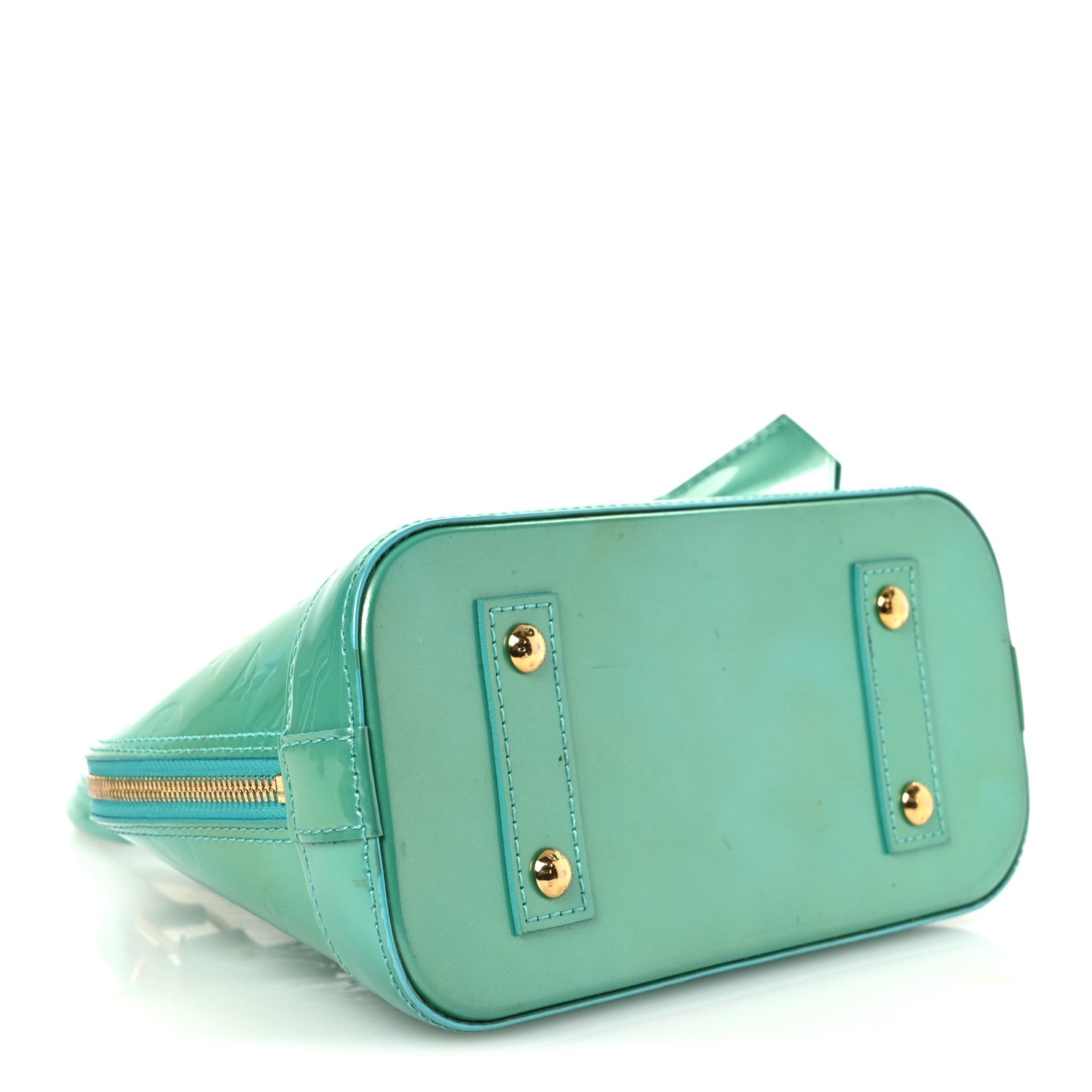 Louis Vuitton Vernis Alma BB Blue Lagon 4 of 16