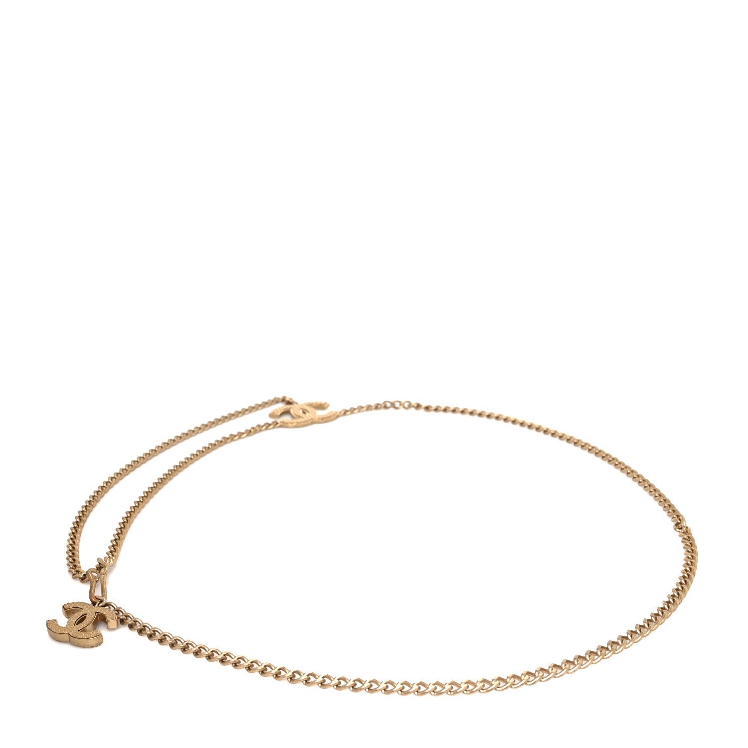 Chanel Metal Quilted CC Chain Logo Belt Gold 2 of 3