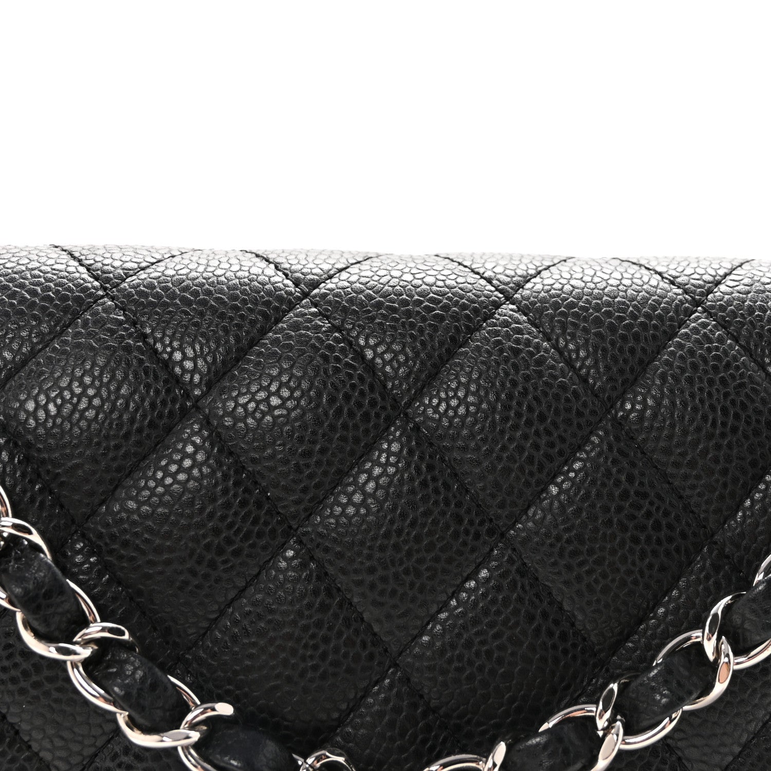 Chanel Caviar Quilted Medium Double Flap Black 8 of 10