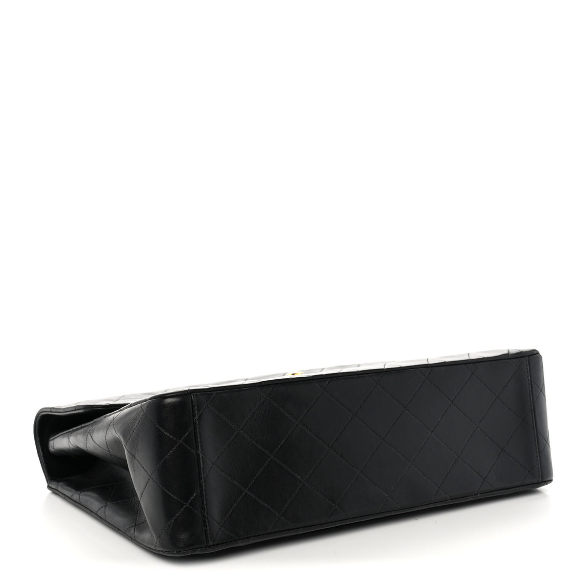 Chanel Lambskin Quilted XL Jumbo Single Flap Black 4 of 13