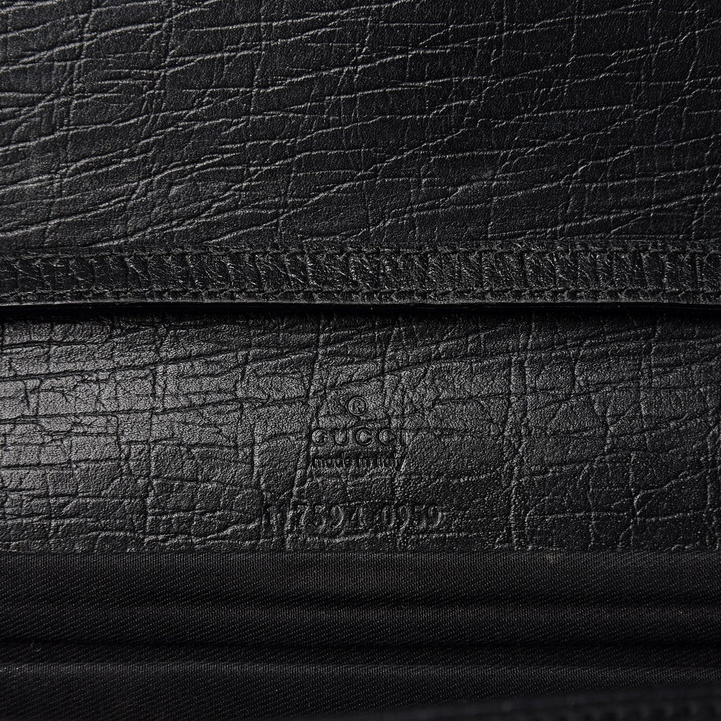 Monogram Bamboo Bar Clutch Black