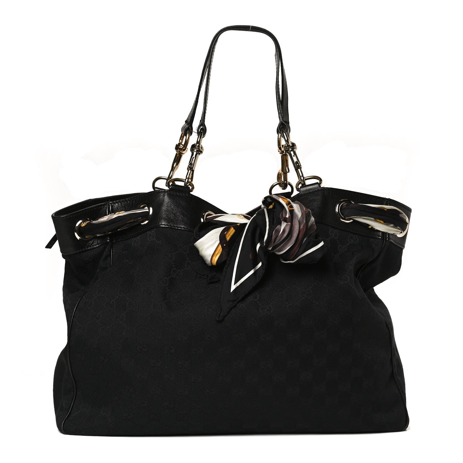 Gucci Monogram Large Positano Tote Black 1 of 15