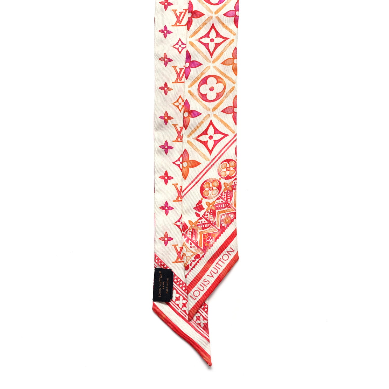 Louis Vuitton Silk Monogram LV Tiles BB Bandeau Coral 2 of 6