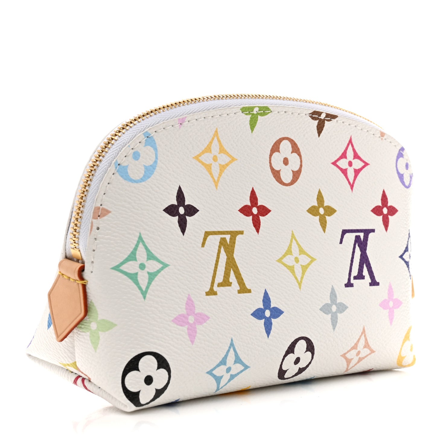 LV x TM Monogram Multicolor Cosmetic Pouch PM White