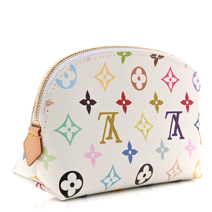 Louis Vuitton LV x TM Monogram Multicolor Cosmetic Pouch PM White 3 of 7