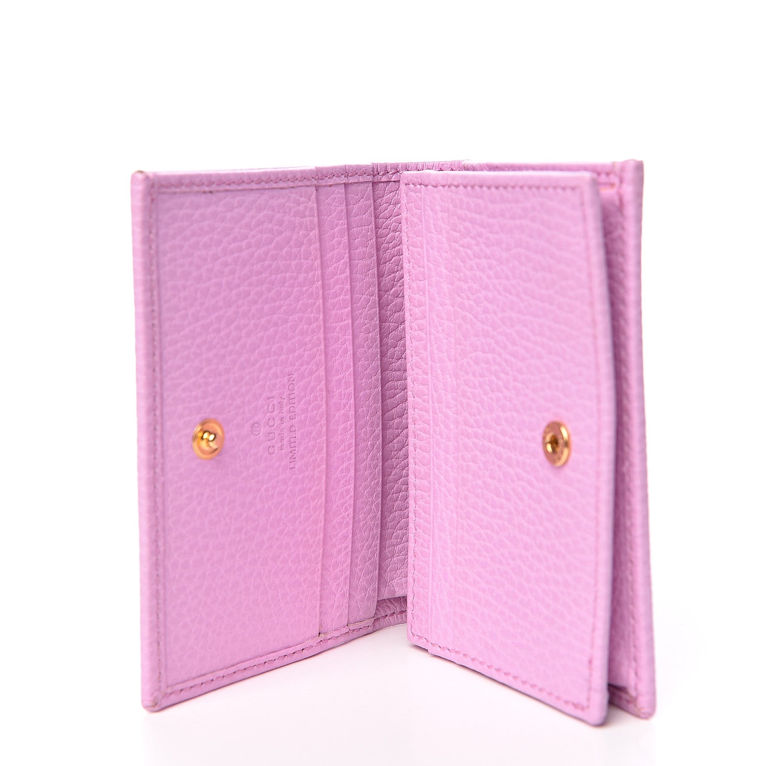 Gucci Dollar Calfskin Bosco Card Case Wallet Malva 5 of 12