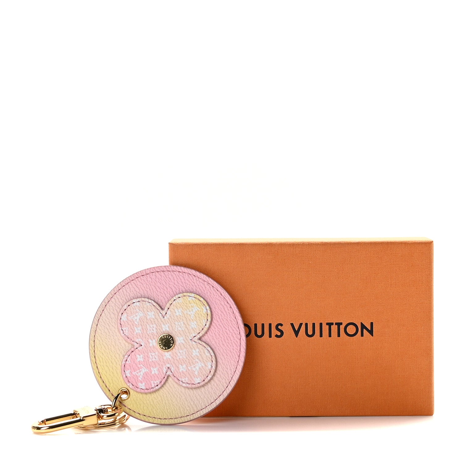 Louis Vuitton Monogram By The Pool Illustre Bag Charm Key Holder Light Pink 3 of 4