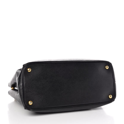 Prada Saffiano Medium Galleria Double Zip Tote Black 4 of 16
