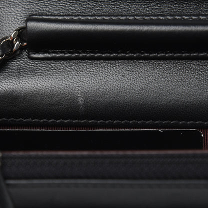 Chanel Lambskin Quilted Wallet On Chain WOC Black 13 of 13