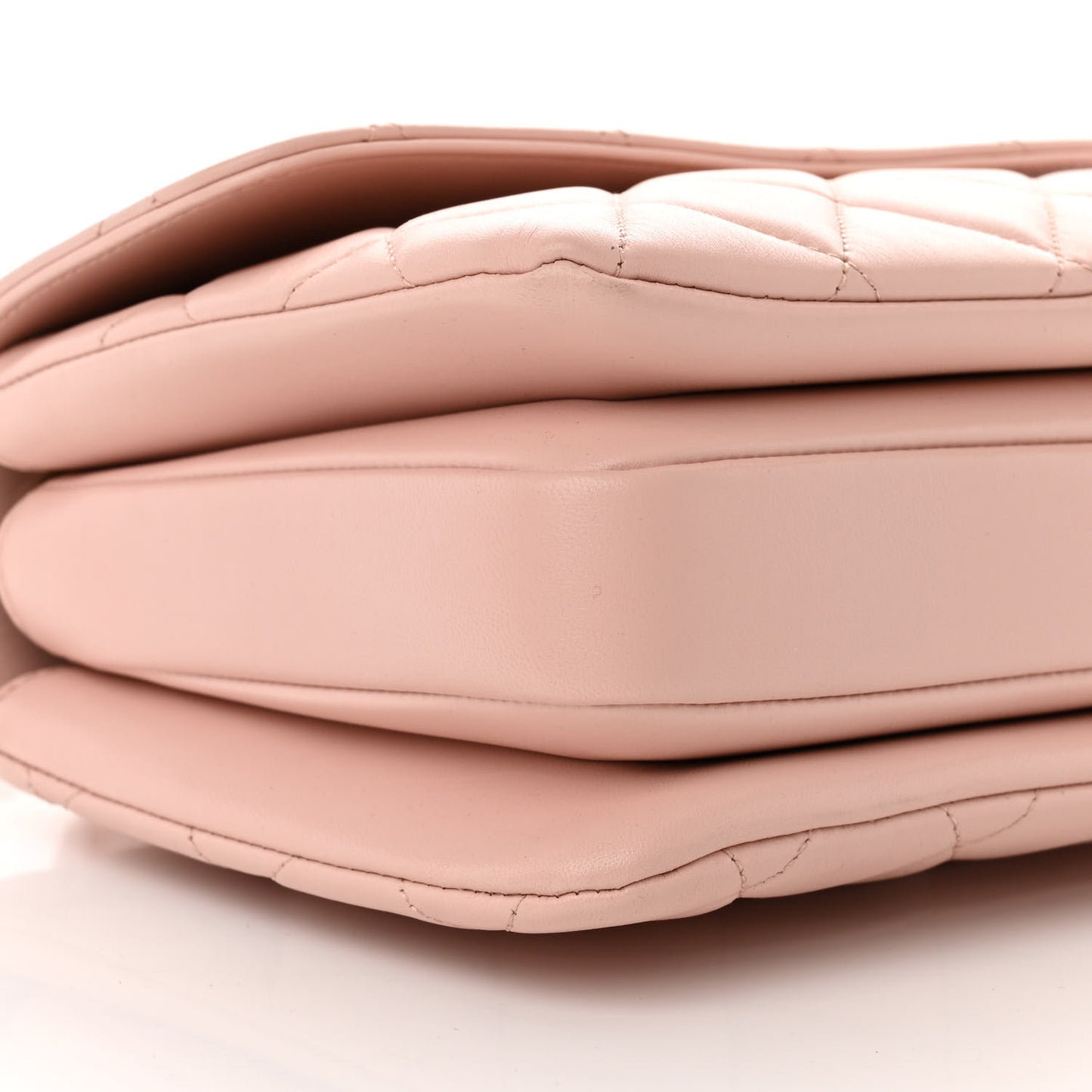 Lambskin Quilted Small Trendy Chain CC Flap Dual Handle Bag Light Pink