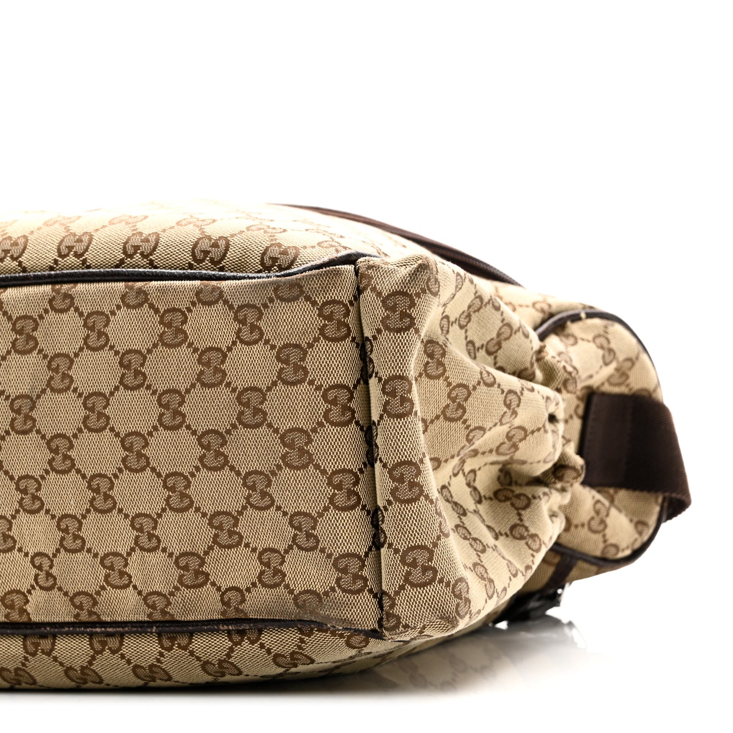 Monogram Natural Pigskin Large Diaper Bag Beige Ebony Cocoa Dark Chocolate