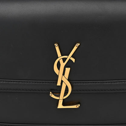 Saint Laurent Box Calfskin Monogram Medium Solferino Satchel Black 8 of 10