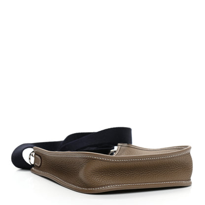Hermes Taurillon Clemence Amazone Evelyne TPM Etoupe Bleu Indigo 4 of 9