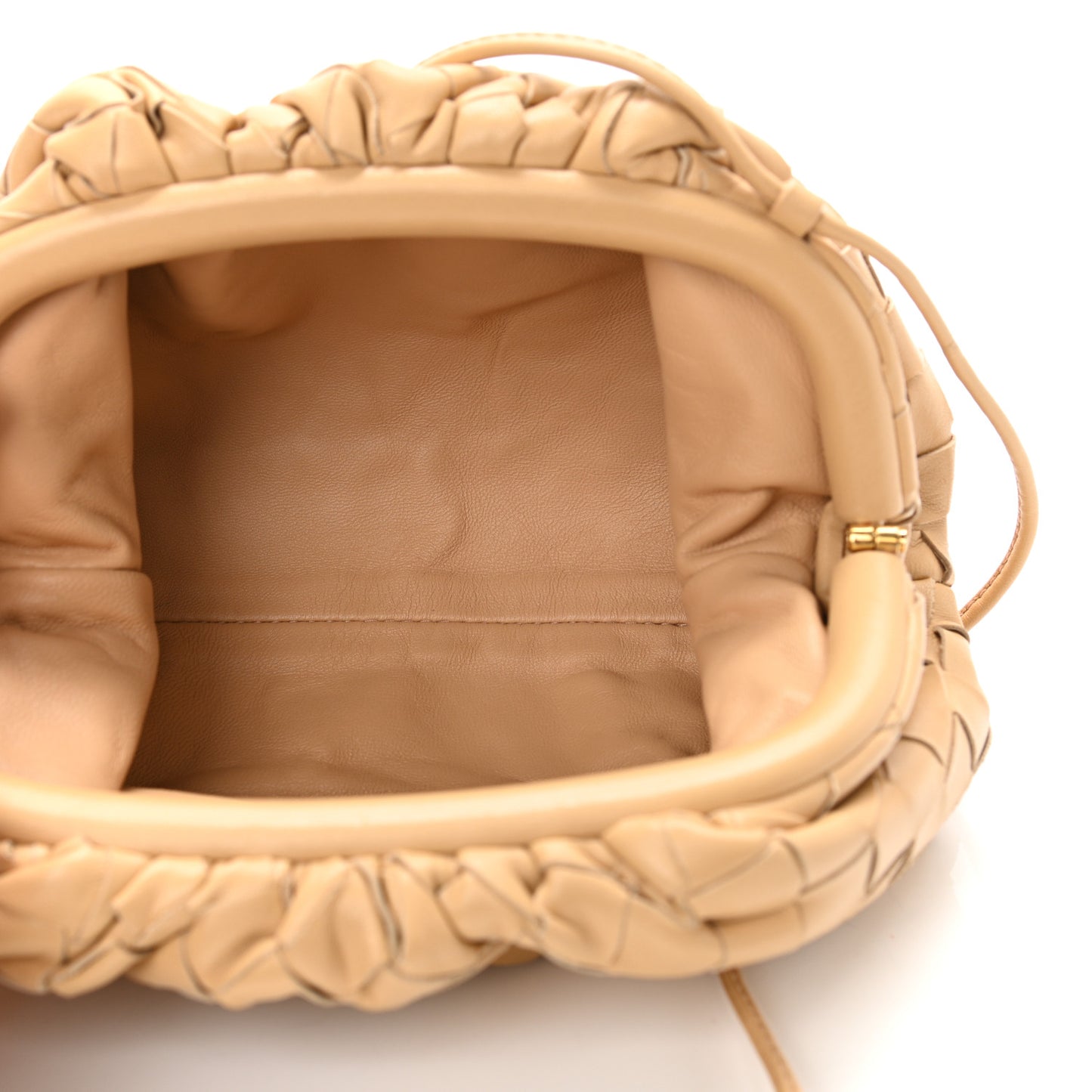 Nappa Intrecciato The Mini Pouch Almond