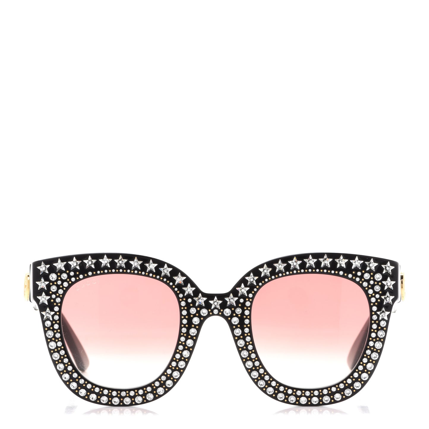 Acetate Stars Cat Eye Sunglasses GG0116S Black