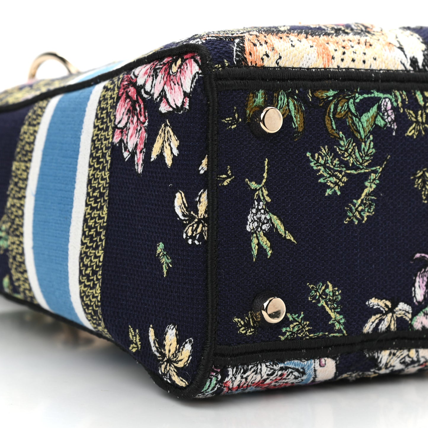 Canvas D-Constellation Embroidered Medium Lady D-Lite Bleu Multicolor