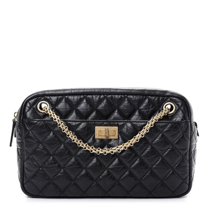 Chanel Aged Calfskin Quilted Medium Reissue Camera Case Black 1 of 10