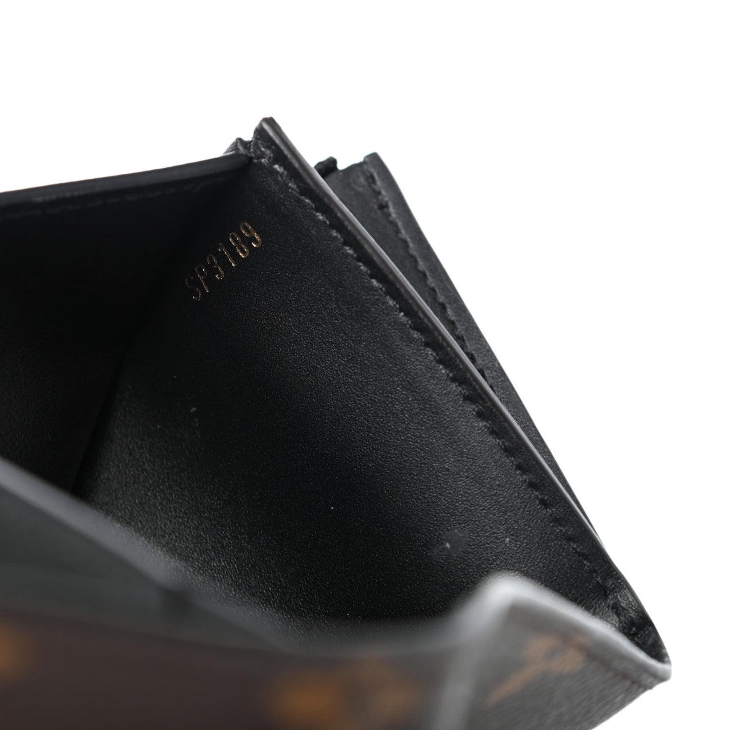 Monogram Flower Lock Compact Wallet Black