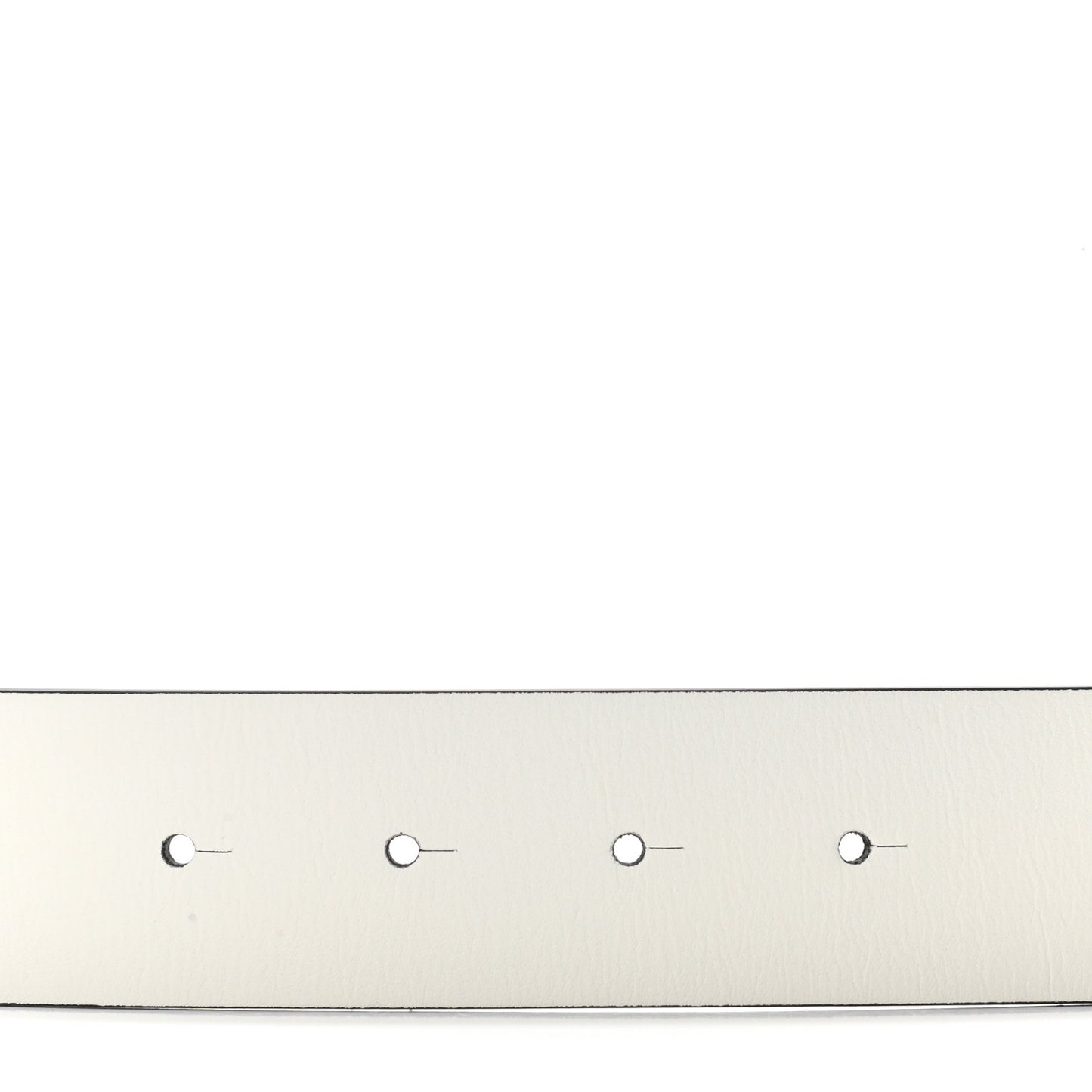 Calfskin CC Reversible Belt 75 White Black
