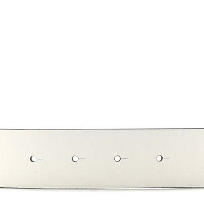 Chanel Calfskin CC Reversible Belt 75 White Black 3 of 4