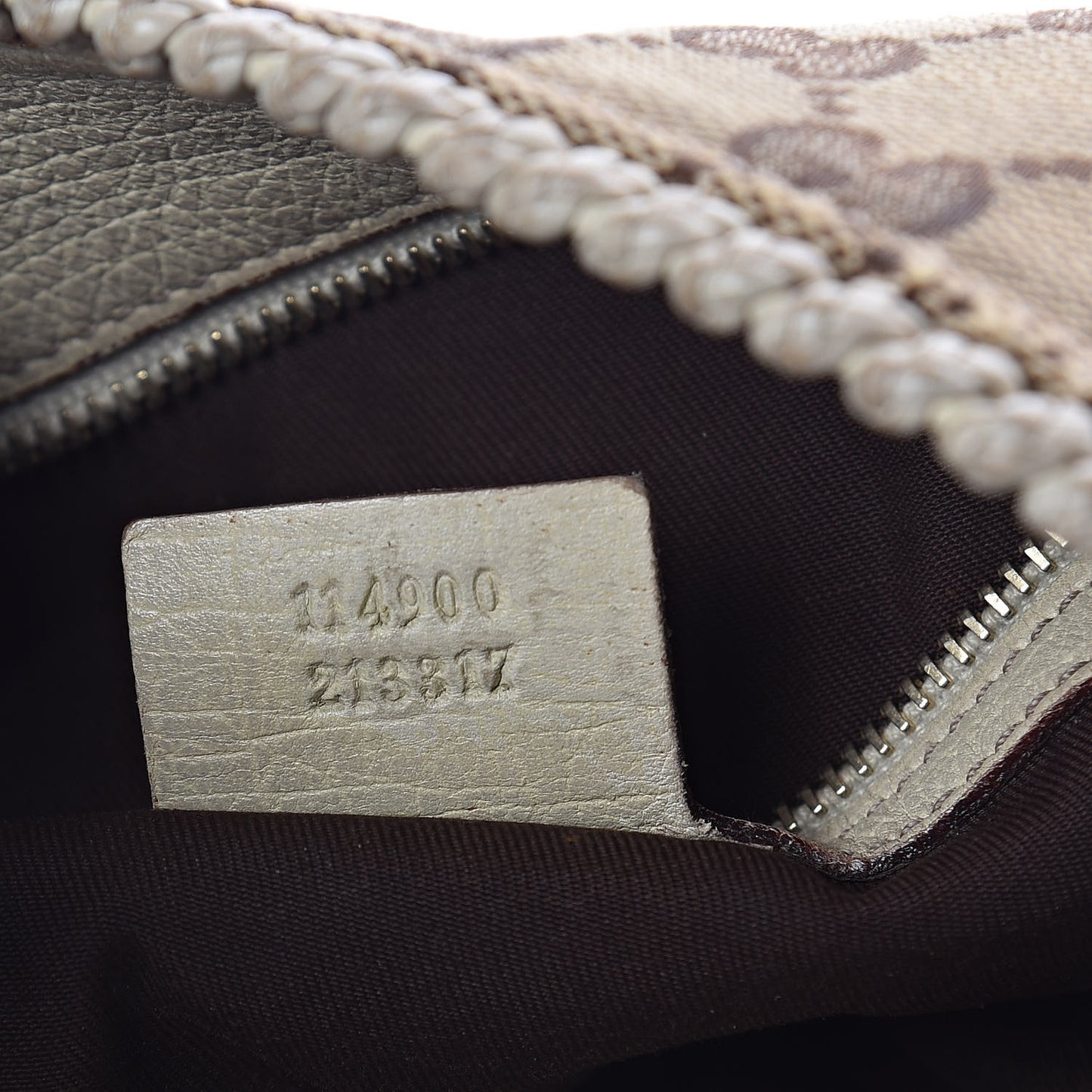 Monogram Large Horsebit Chain Hobo Off White