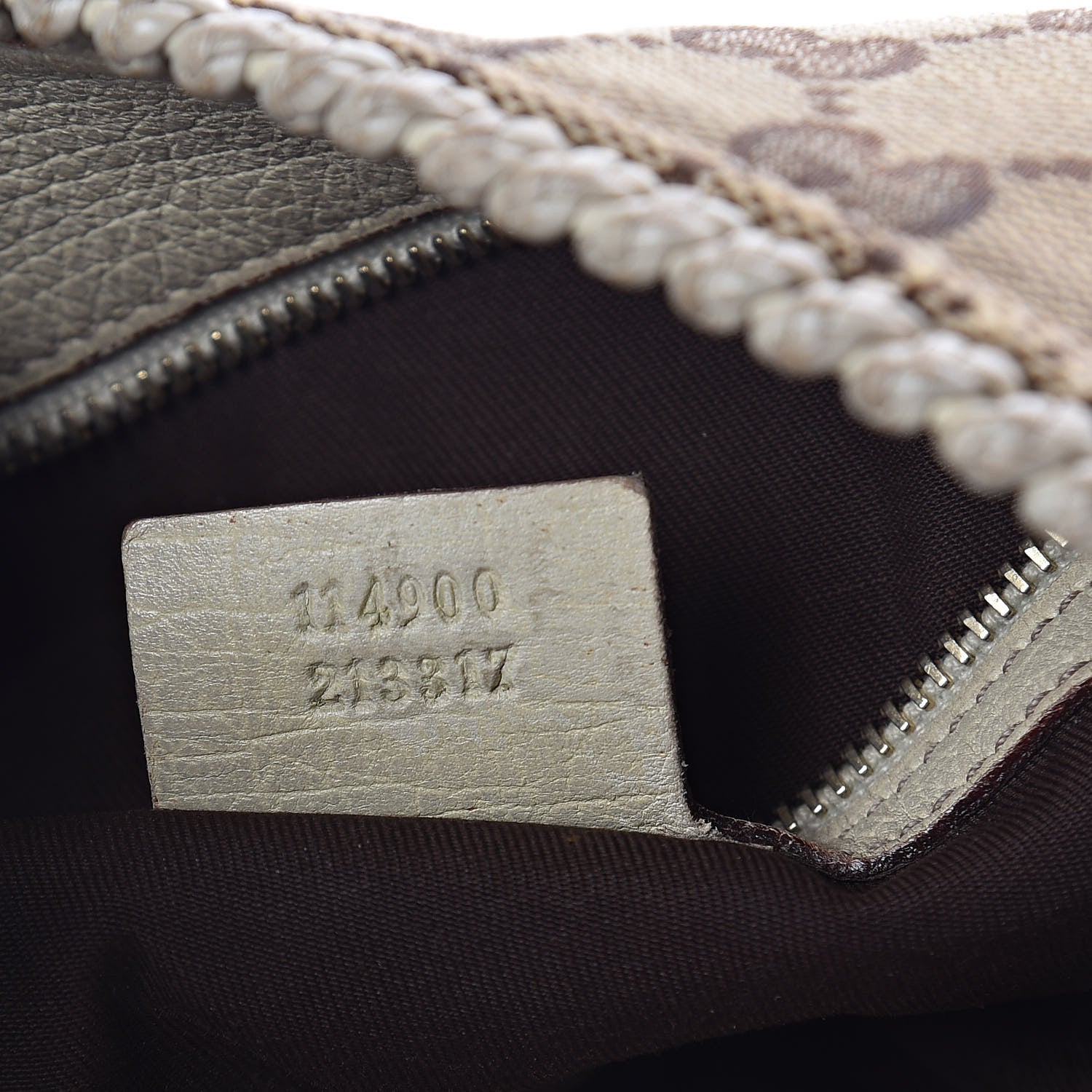Gucci Monogram Large Horsebit Chain Hobo Off White 7 of 14
