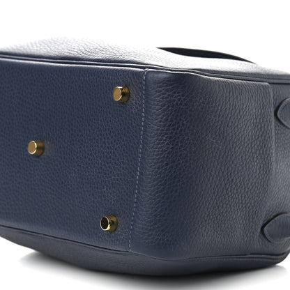 Hermes Taurillon Clemence Lindy 26 Bleu Nuit 9 of 12