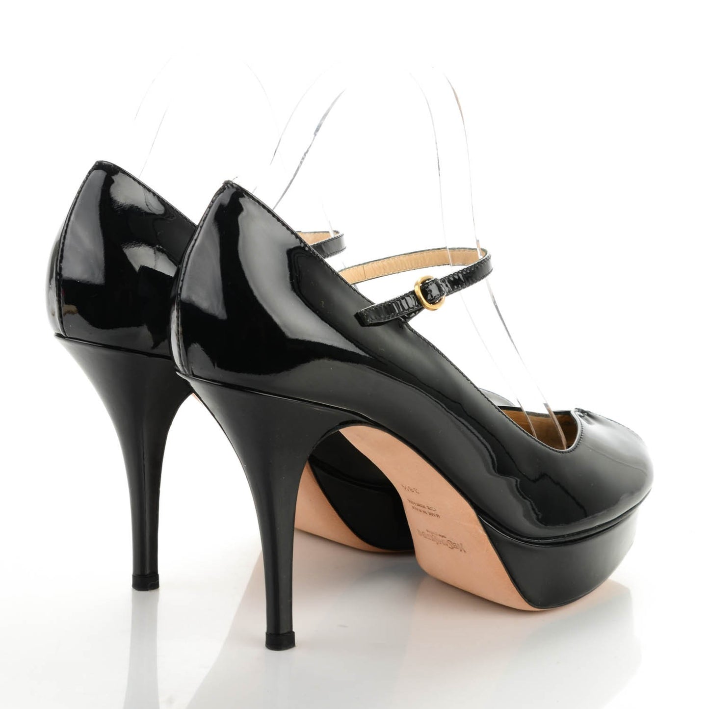 Patent Tribtoo 80 Ankle Strap Pumps 38.5 Black