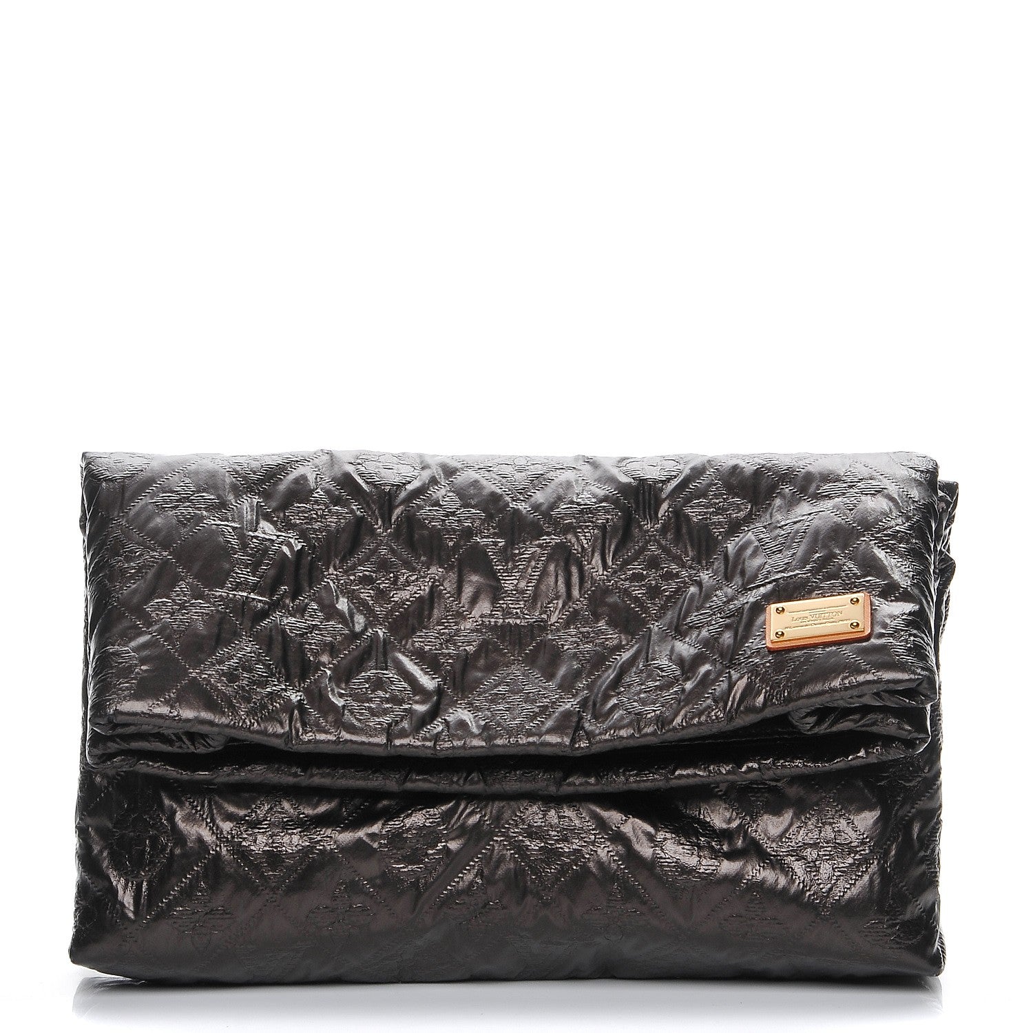 Louis Vuitton Jacquard Quilted Monogram Limelight Clutch PM Black 1 of 7