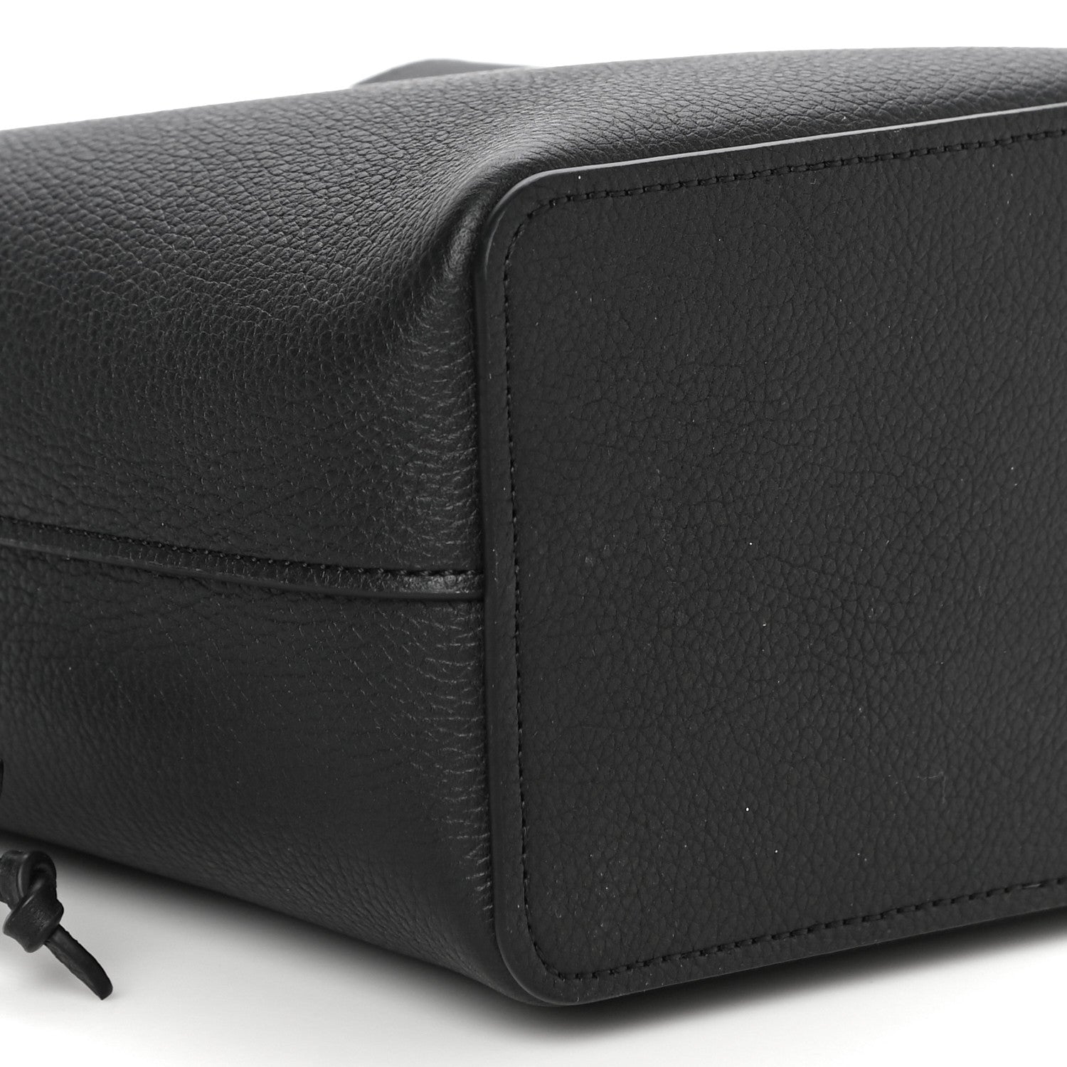 Louis Vuitton Calfskin Nano Lockme Bucket Black 7 of 8