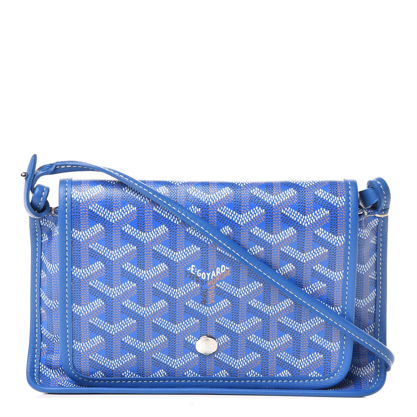 Goyardine Plumet Wallet Clutch Sky Blue