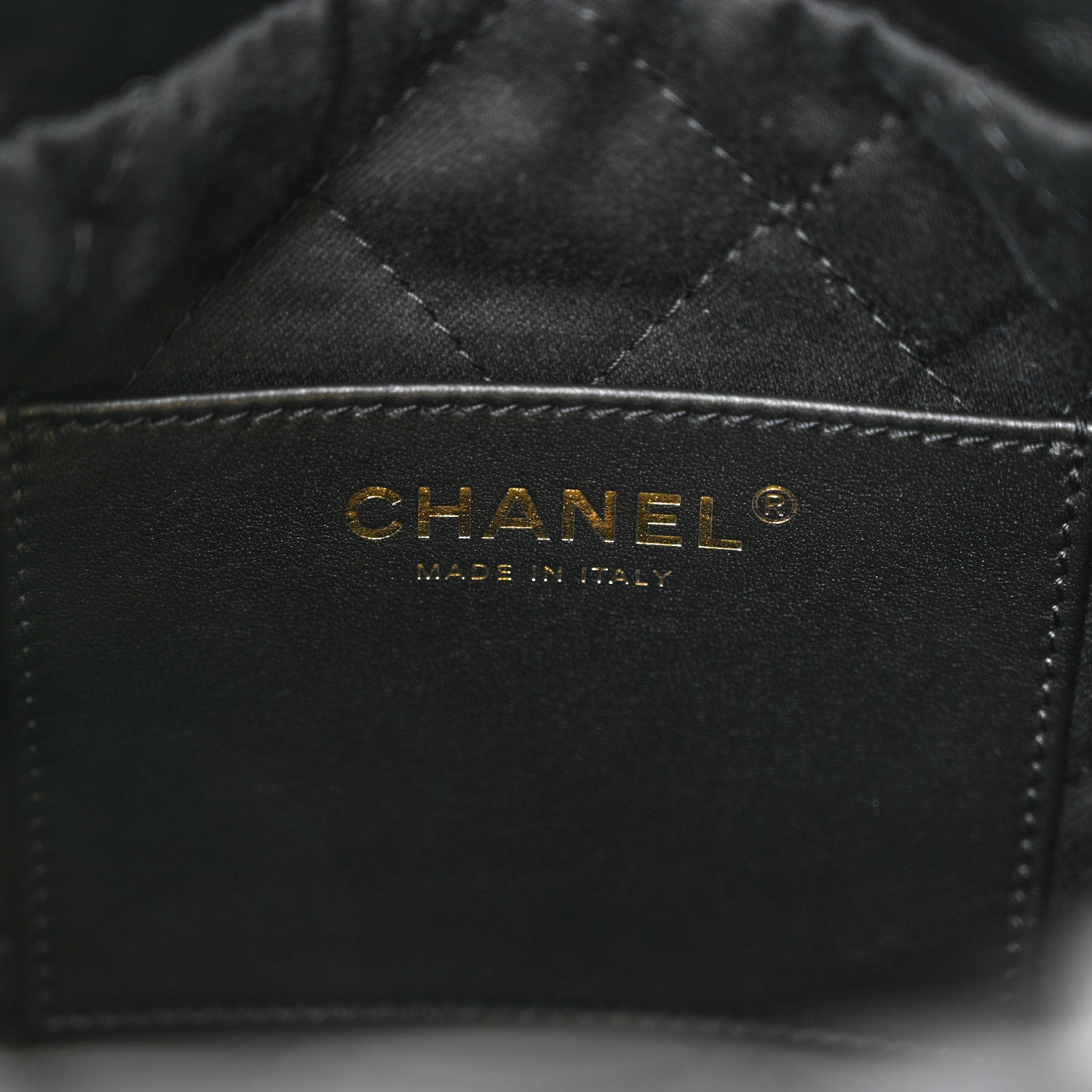 Chanel Shiny Calfskin Quilted Mini Chanel 22 Black 6 of 11