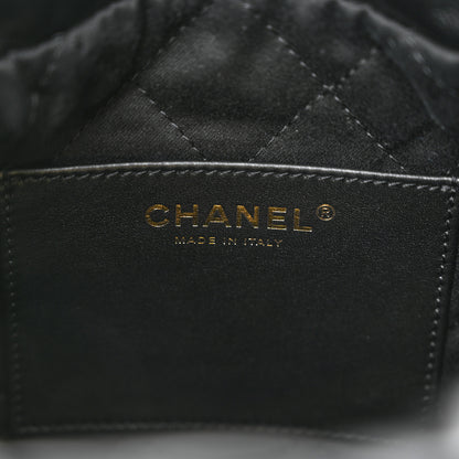 Chanel Shiny Calfskin Quilted Mini Chanel 22 Black 6 of 11