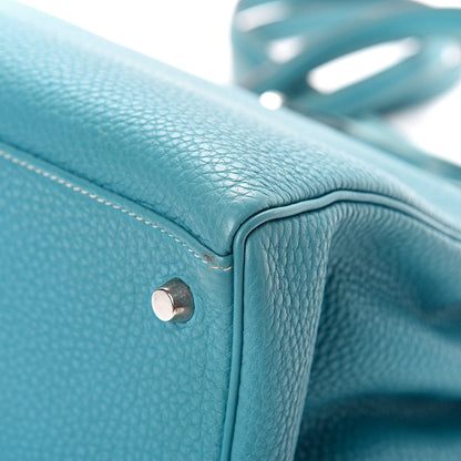 Hermes Togo Kelly Retourne 35 Blue Jean 9 of 17