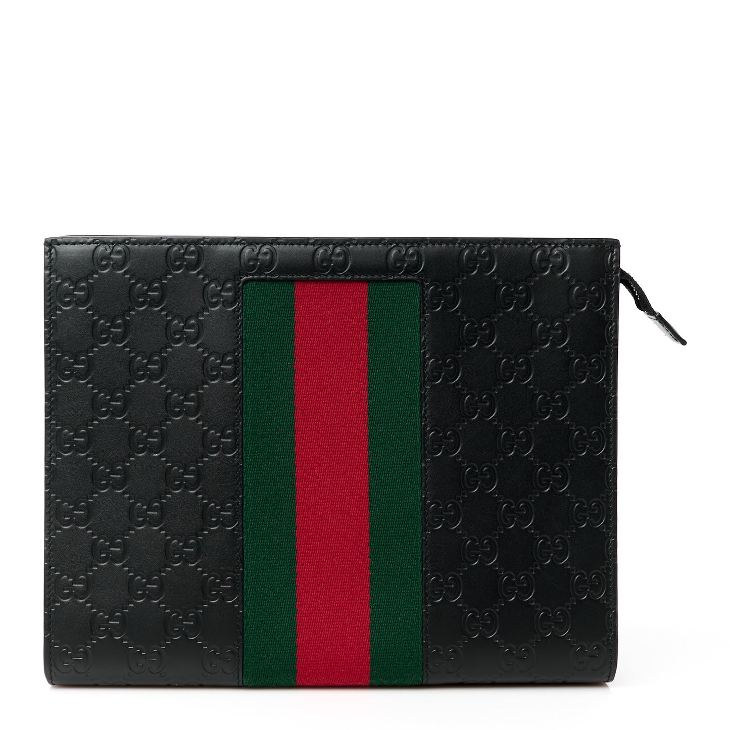 Guccissima Signature Web New Web Cosmetic Case Black