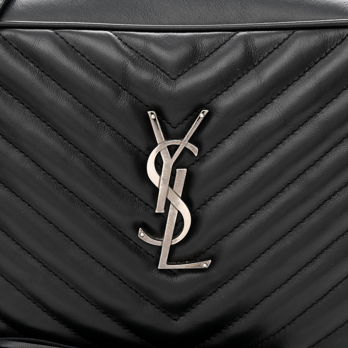 Calfskin Matelasse Monogram Lou Camera Bag Black